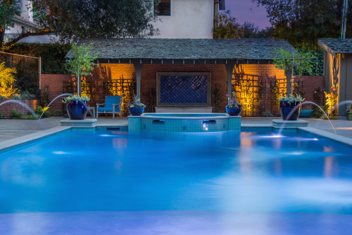 Luxury Backyard Oasis in Pacific Palisades